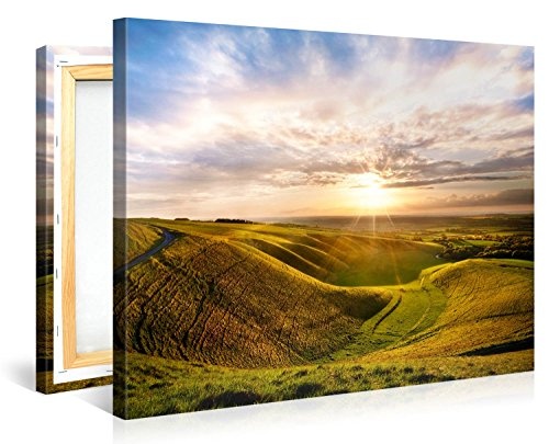 Gallery of Innovative Art - Lovely Sunrise Light - 100x75cm Premium Kunstdruck Wand-Bild - Leinwand-Druck in deutscher Marken-Qualität - Leinwand-Bilder auf Holz-Keilrahmen als moderne Wanddekoration