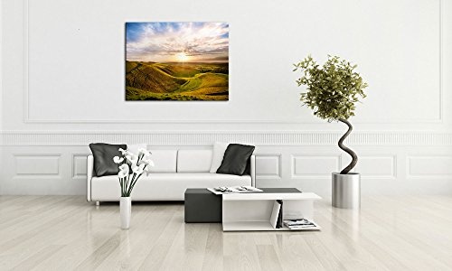 Gallery of Innovative Art - Lovely Sunrise Light - 100x75cm Premium Kunstdruck Wand-Bild - Leinwand-Druck in deutscher Marken-Qualität - Leinwand-Bilder auf Holz-Keilrahmen als moderne Wanddekoration