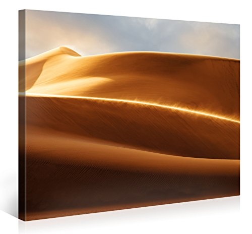 Gallery of Innovative Art - Windy Desert - 100x75cm Premium Kunstdruck Wand-Bild - Leinwand-Druck in deutscher Marken-Qualität - Leinwand-Bilder auf Holz-Keilrahmen als moderne Wanddekoration