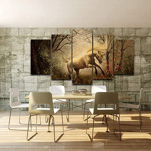 CYZSH Künstlerischer Druck Malerei Auf Leinwand Wandkunst Bis Bilder Spray Ölgemälde Dekoration Hd Printed Home Decor Pferd