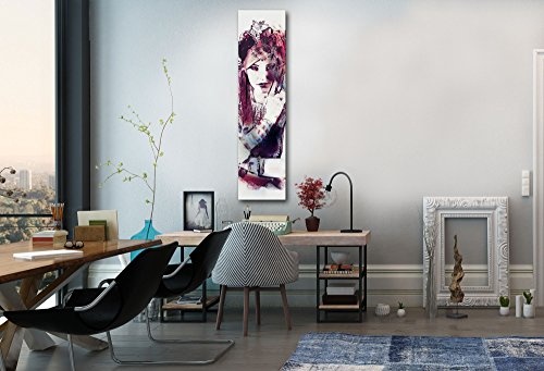 Gallery of Innovative Art Premium Leinwanddruck 30x120cm - Rouge XXL Kunstdruck Auf Leinwand Auf 2cm Holz-Keilrahmen - Handgemachte Fotoleinwand Für Wohn- Und Schlafzimmer Von Galen Valle