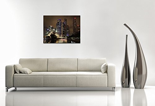 Gallery of Innovative Art - Singapore - 100x75cm Premium Kunstdruck Wand-Bild - Leinwand-Druck in deutscher Marken-Qualität - Leinwand-Bilder auf Holz-Keilrahmen als moderne Wanddekoration