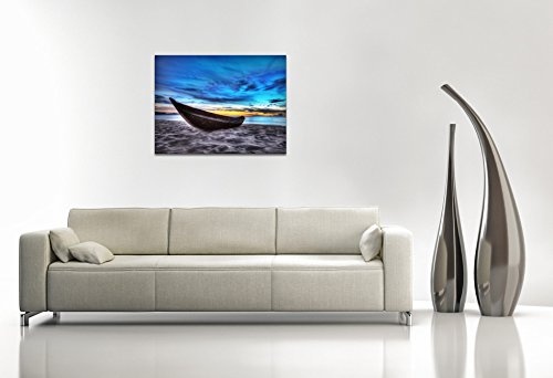 Gallery of Innovative Art - Boat - 100x75cm Premium Kunstdruck Wand-Bild - Leinwand-Druck in deutscher Marken-Qualität - Leinwand-Bilder auf Holz-Keilrahmen als moderne Wanddekoration