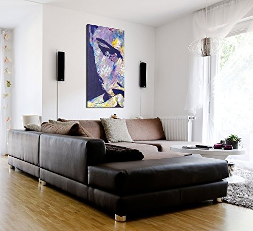 Premium Kunstdruck Wand-Bild - Artwork Girl - 50x100cm XXL Leinwand-Druck in deutscher Marken-Qualität - Leinwand-Bilder auf Holz-Keilrahmen als moderne Wohnzimmer-Deko ...