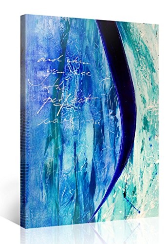 Premium Kunstdruck Wand-Bild - Perfect Blue - 75x100cm -...
