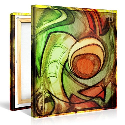 Premium Kunstdruck Wand-Bild - Abstract Art - 80x80cm -...