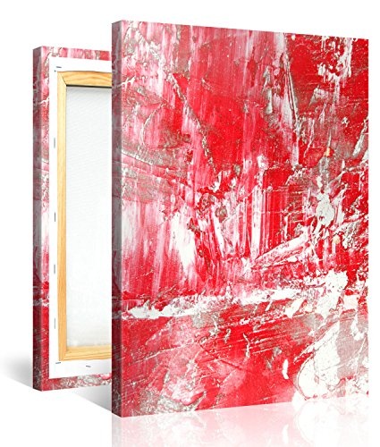 Premium Kunstdruck Wand-Bild - Red Rain - 75x100cm - XXL...