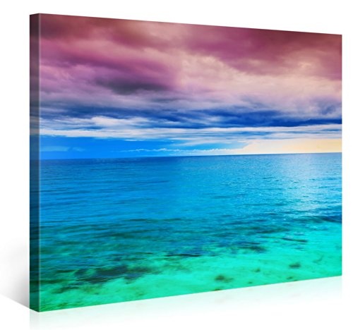 Premium Kunstdruck Wand-Bild - Sea of Colour - 100x75cm - XXL Leinwand-Druck in deutscher Marken-Qualität - Leinwand-Bilder auf Holz-Keilrahmen als moderne Wohnzimmer-Deko