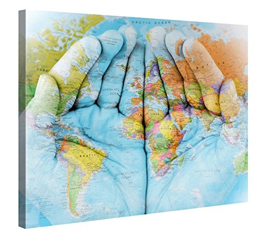 Premium Kunstdruck Wand-Bild - The World in Your Hands -...