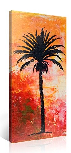 Palm - Premium Kunstdruck Wand-Bild - 50x100cm XXL...