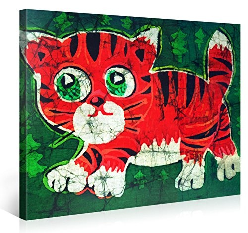 Premium Kunstdruck Wand-Bild - Tiger - 100x75cm - Modern...