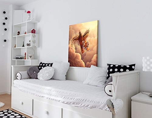 Gallery of Innovative Art - Kids Selection - Cloud Jumping - 40x60cm - XXL Leinwand-Druck in deutscher Marken-Qualität - Leinwand-Bilder auf Holz-Keilrahmen als moderne Wohnzimmer-Deko
