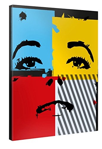 Gallery of Innovative Art - 75x100cm Leinwandbild "Pop Art Face" - Modern Art