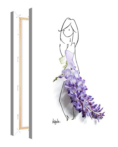 Gallery of Innovative Art Premium Kunstdruck Wand-Bild - Lilac, 100 Prozent  Polyester/100 Prozent  Pine wood, Mehrfarbig, 40 x 30 x 2 cm, 1 Einheiten