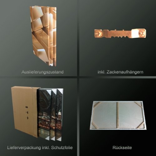 Visario Leinwandbilder 4094 Bild auf Leinwand Sonne, 80 x 60 cm