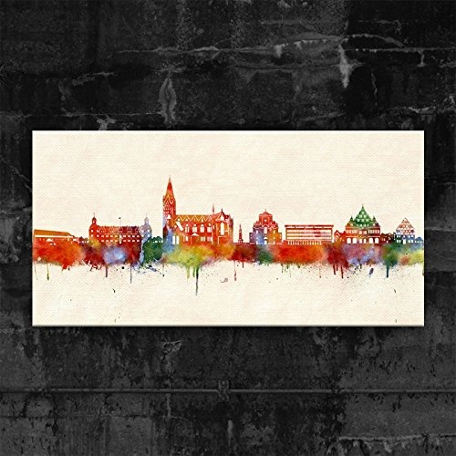 Kunstbruder Paderborn Skyline - Farbe (Div. Grössen)...