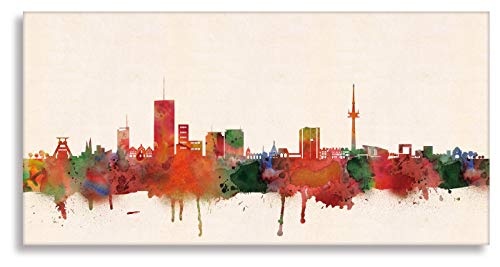 Kunstbruder Essener Skyline - Farbe 20x50cm - by Stadt...