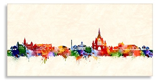 Kunstbruder Glasgow Stadt Skyline - Wandbild - Farbe...