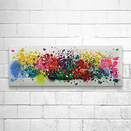 Kunstbruder Kunstdruck auf Leinwand - Color Boom (Div. Größen) 40x120cm