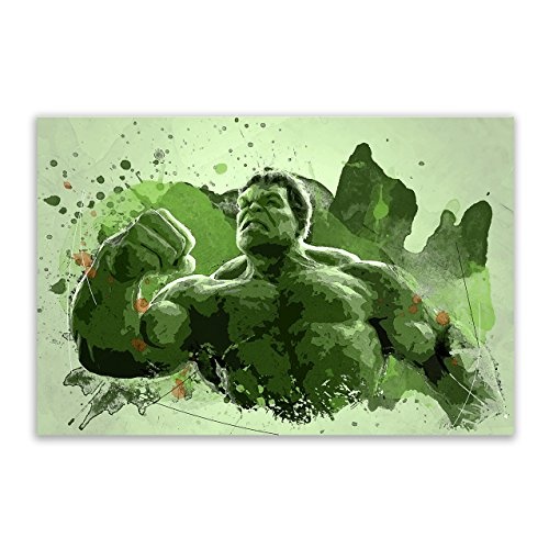 Kunstbruder Hulk Color (Div. Größen) - Kunst Druck auf Leinwand 60x90cm