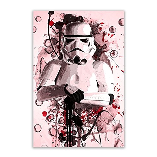 Kunstbruder Stormtrooper Color (Div. Größen) - Kunst Druck auf Leinwand 40x60cm