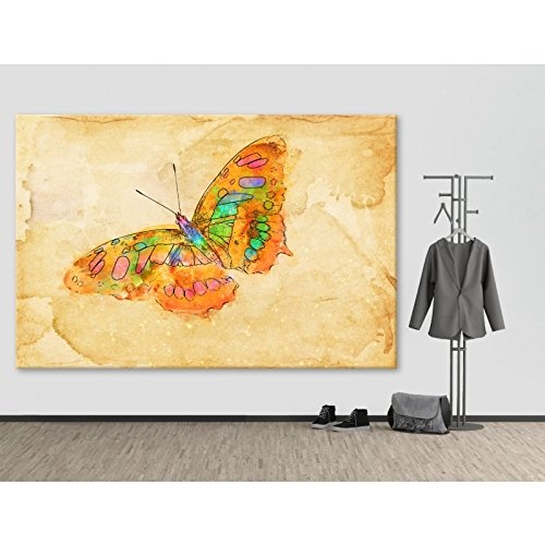 Kunstbruder Graffiti Butterfly Color (Div. Größen) - Kunst Druck auf Leinwand 120x180cm