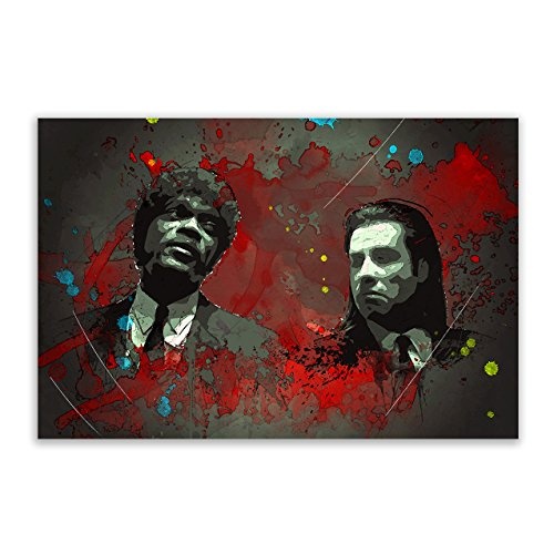 Kunstbruder Pulp Fiction Color (Div. Größen) - Kunst Druck auf Leinwand 40x60cm