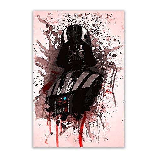 Kunstbruder Darth Vader Color (Div. Größen) - Kunst Druck auf Leinwand 40x60cm