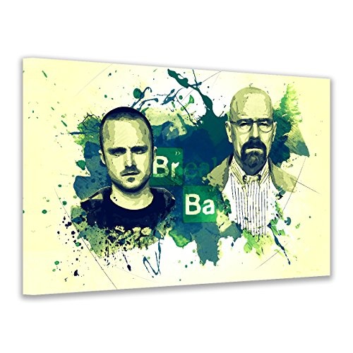 Kunstbruder Breaking Bad Color (Div. Größen) - Kunst Druck auf Leinwand 40x60cm