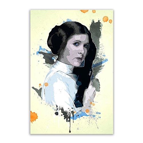 Kunstbruder Prinzessin Leia Color (Div. Größen) - Kunst Druck auf Leinwand 60x90cm