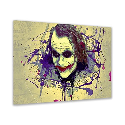 Kunstbruder Joker Splatter Color (Div. Größen) - Kunst Druck auf Leinwand 60x90cm