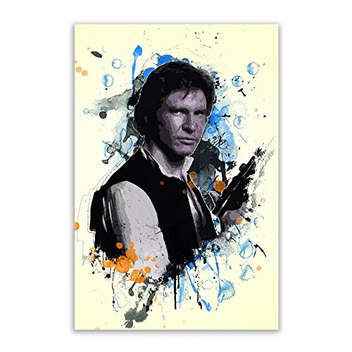 Kunstbruder Han Solo Color (Div. Größen) - Kunst Druck auf Leinwand 60x90cm