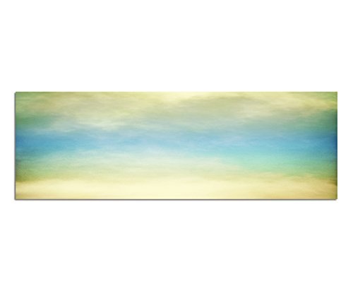 Wandbild auf Leinwand als Panorama in 150x50cm Nebel...