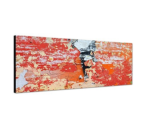XXL Wandbild 150x50cm Hibiskus Blüte Großaufnahme rot