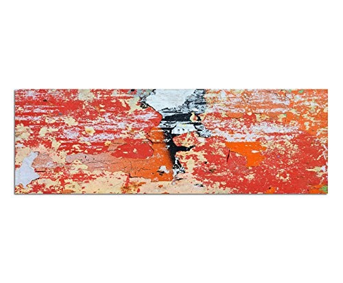 XXL Wandbild 150x50cm Hibiskus Blüte Großaufnahme rot