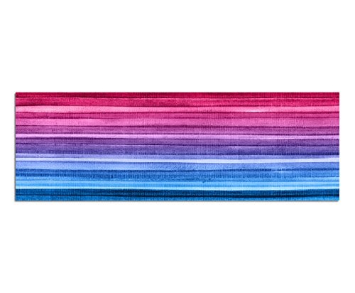 XXL Wandbild 150x50cm Wasserfarben bunt Streifen Hintergrund