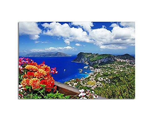 Wandbild XXL wunderschöne Capri Insel, Italien auf...