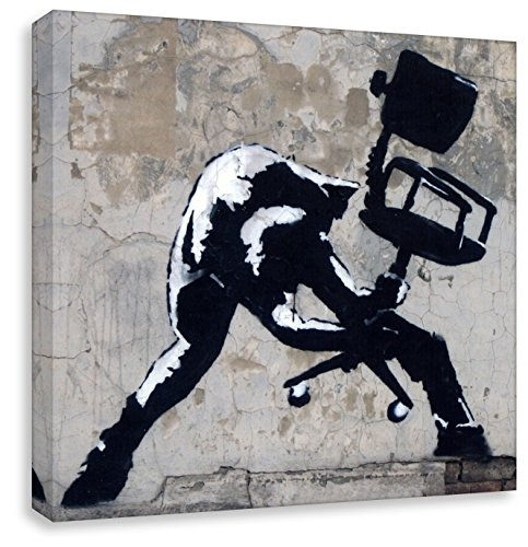 Kunstbruder Banksy Leinwandbild - Burnout (Div....