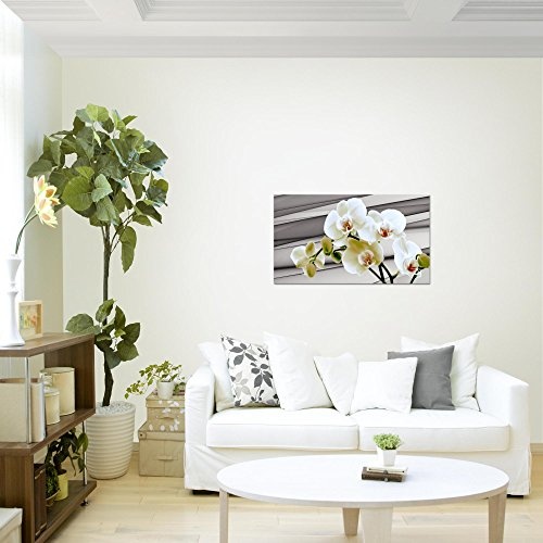 Bilder Blumen Orchidee Wandbild 70 x 40 cm Vlies -...