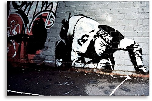 Kunstbruder - Police (Div. Größen) Police (Div. Größen) - Banksy Art Kunst Druck auf Leinwand Loftbild Wandbild Kunstdruck 20x30cm