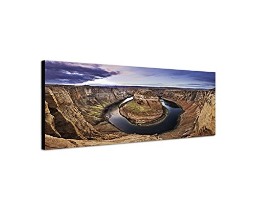 Wandbild auf Leinwand als Panorama in 150x50cm Arizona...