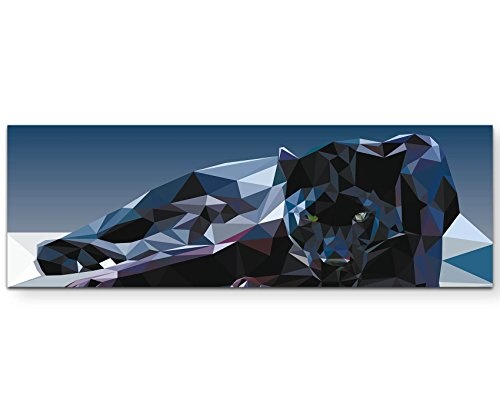 Leinwandbilder | Bilder Leinwand 120x40cm Geometrischer Panther