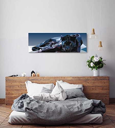 Leinwandbilder | Bilder Leinwand 120x40cm Geometrischer Panther