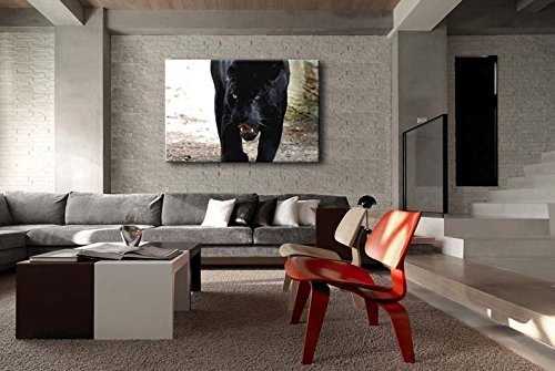 Schwarz & Weiß Art Wand Bild Staunen Black Panther Prints auf Leinwand Das Tier Bilder Öl für Home Moderne Dekoration Print Decor für Artikel