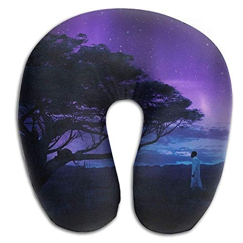 Nifdhkw Angry Black Panther Wallpaper Print U Shaped Pillow Memory Foam Neck Pillow Travel Relief Neck Pain Comfortable Super Soft Cervical Pillows Resilient Material Relex Pollow