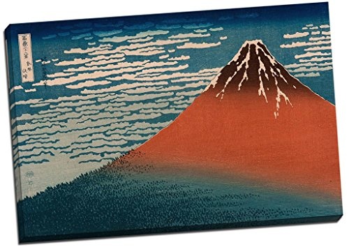 Katsushika Hokusai South Wind im klar Dawn (Gaifu Kaisei) Leinwanddruck Bild Wall Art Großer 76,2 x 50,8 cm