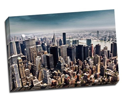 Vereinigten Staaten Antenne View new york Canvas Art Print Poster 76,2 x 50,8 cm Zoll