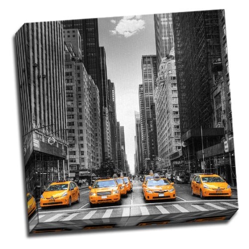 Iconic New York Taxi Canvas Art Print Poster 50,8 x...