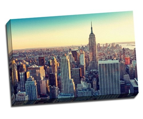 New York City Skyline Canvas Art Print Poster 76,2 x 50,8 cm Zoll