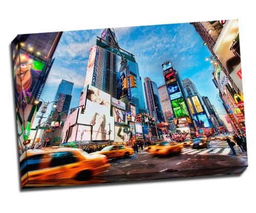 Times Square New York Canvas Art Print Poster 76,2 x 50,8 cm Zoll